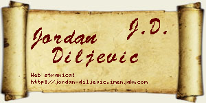 Jordan Diljević vizit kartica
